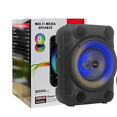 Boxa portabila ZQS 8148 de 60W BT/FM/AUX/USB 8 inch