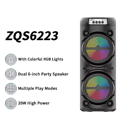 Boxa Portabila ZQS 6223 bluetooth Karaoke Microfon 3000mAh