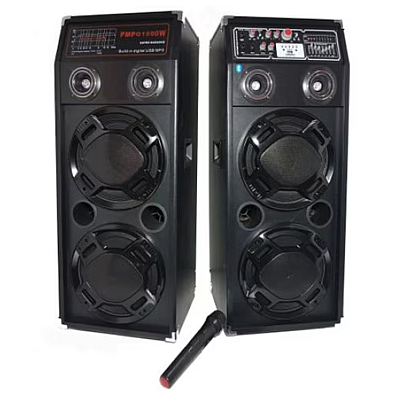 Boxe Profesionale DJ Effect KTA 2304 cu Microfon Wireless Sistem Karaoke