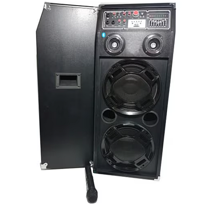 Boxe Profesionale DJ Effect KTA 2304 cu Microfon Wireless Sistem Karaoke