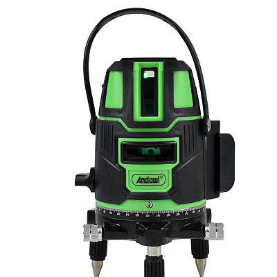 Nivela orizontala/verticala cu laser electric profesional Andowl Q SP01 verde