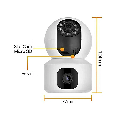 Camera dubla de supraveghere SX626 HD WIFI audio bidirectional