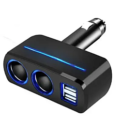 Adaptor priza dubla USB Q T178 pentru bricheta auto