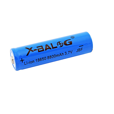 Set 2 Acumulatori X BALOG reincarcabili 18650 de 8800 mAh 3.7 V Li ion albastri