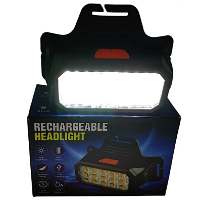 Lanterna de Cap 5225 cu 6 Moduri de iluminare reincarcabila prin USB Rectangulara