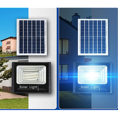 Proiector LED 500W cu panou solar si telecomanda 400 LED URI