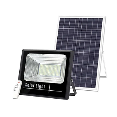 Proiector LED 300W cu panou solar si telecomanda 248 LED URI