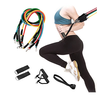 Sistem de antrenament fitness JT 003 cu corzi extensibile