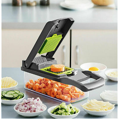 Razatoare multifunctionala Veggie Slicer 16 accesorii incluse lame din otel inoxidabil