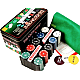 Set Joc de Poker cu 200 Jetoane si Cutie Metalica + Accesorii Complete