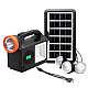 Kit solar de iluminare GD Times GD 102 cu 3 becuri radio