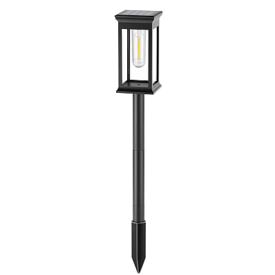 Lampa solara de gradina ALB CALD cu bec incorporat