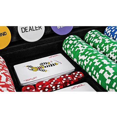 Set Joc de Poker cu 500 Jetoane si Valiza Aluminiu + Accesorii Complete