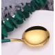 Set de 24 tacamuri elegante si rafinate cu un finisaj luxos VERDE cu AURIU Set de 24 tacamuri elegante si rafinate cu un finisaj luxos VERDE cu AURIU