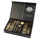 Set de 24 tacamuri elegante si rafinate cu un finisaj luxos AURII Set de 24 tacamuri elegante si rafinate cu un finisaj luxos AURII