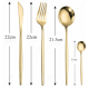 Set de 24 tacamuri elegante si rafinate cu un finisaj luxos AURII Set de 24 tacamuri elegante si rafinate cu un finisaj luxos AURII