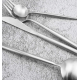 Set de 24 tacamuri elegante si rafinate cu un finisaj luxos ARGINTII Set de 24 tacamuri elegante si rafinate cu un finisaj luxos ARGINTII