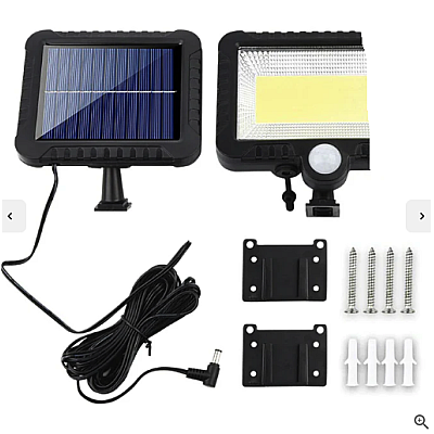 Proiector cu incarcare Solara 10 LED COB 10W si Senzor de miscare