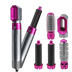 Perie de Par 5 in 1 Multifunctionala Hot Air Styler Multiple Accesorii incluse