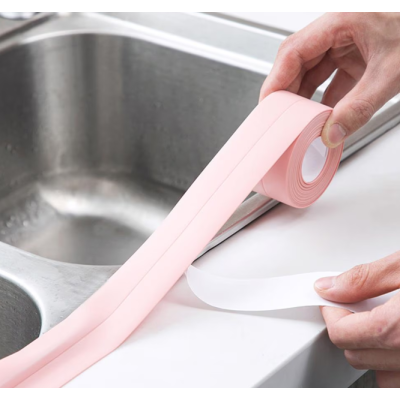 Set 2 Benzi late adezive etansare pentru baie din plastic ROZ 3 M Set 2 Benzi late adezive etansare pentru baie din plastic ROZ 3 M
