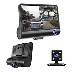 Camera auto tripla Full HD 3 camere fata/spate/interior ecran 4 inch G Senzor