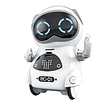 Robot de buzunar inteligent educational RC01 pentru copii si adulti in limba engleza control vocal moduri muzica dans si Imitare voce