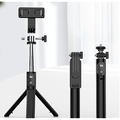  Selfie Stick cu telecomanda bluetooth si trepied P20S negru