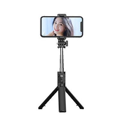  Selfie Stick cu telecomanda bluetooth si trepied P20S negru