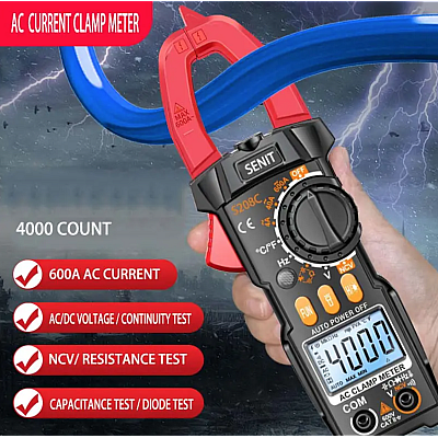 Cleste ampermetric digital S208 pentru masurare tensiune intensitate rezistenta diode si continuite in circuit