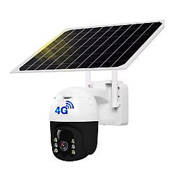 Camera de Supraveghere Solara 4G de 3 MP Zoom 10X Full HD 1080p Panou Solar 9W