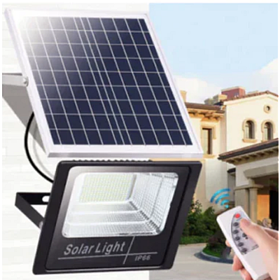 Proiector LED 400W cu panou solar si telecomanda HA