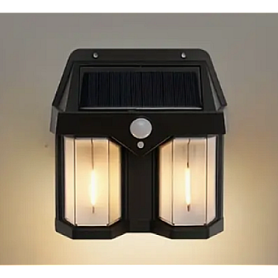 Lampa solara de perete dubla CB 228 AX cu senzor de miscare