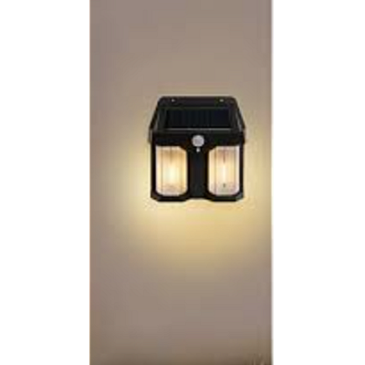 Lampa solara de perete dubla CB 228 AX cu senzor de miscare