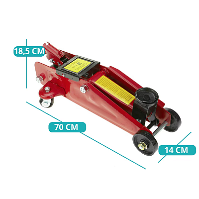 Cric hidraulic tip crocodil capacitate 2 tone Rosu