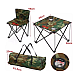 Set Masa cu 2 Scaune Pentru Camping Pliabile Model Army Geanta Inclusa