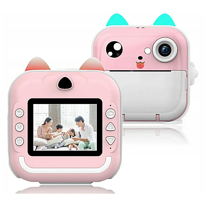 Aparat foto instant copii 10 role 48px FULL HD 5 jocuri player muzical