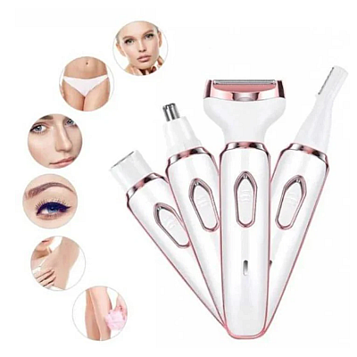 Epilator 4 in 1 cu 4 accesorii cap de epilare lavabil AO 78148