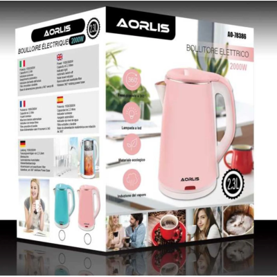 Cana fierbator Aorlis 78386 capacitate 2.3L putere 2000W Cana fierbator Aorlis 78386 capacitate 2.3L putere 2000W
