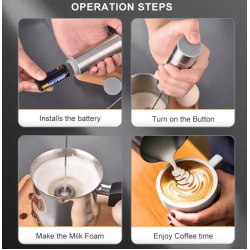 Mixer electric pentru lapte si perie pentru spalat pahare AO 78200 Mixer electric pentru lapte si perie pentru spalat pahare AO 78200