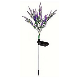 Lampa solara de gradina model LAVANDA H2 cu flori mov