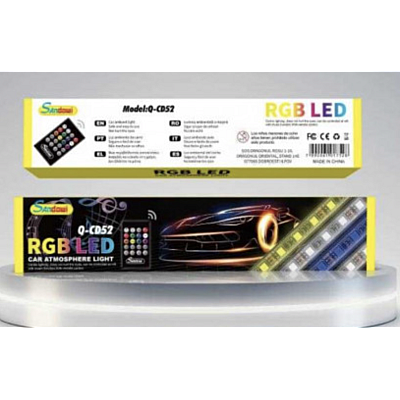 Lumini Ambientale RGB LED Cu Telecomanda Pentru Masina Q CD52