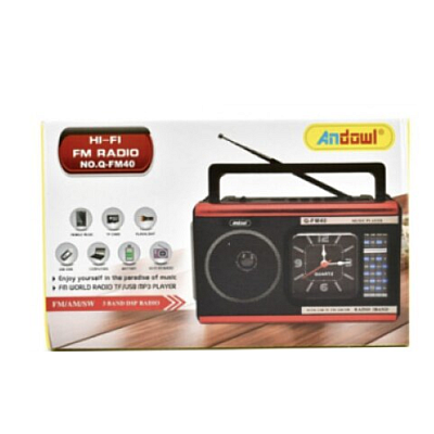 Radio MP3 portabil Q FM40 ceas USB