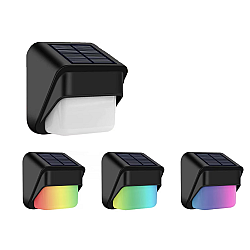 Set 4 lampi solare de exterior cu LED RGB alb cald si schimbare de culoare