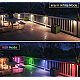 Set 4 lampi solare de exterior cu LED RGB alb cald si schimbare de culoare