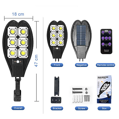 Lampa solara stradala Led LL 006 telecomanda IPX65 control al luminii inductie solara