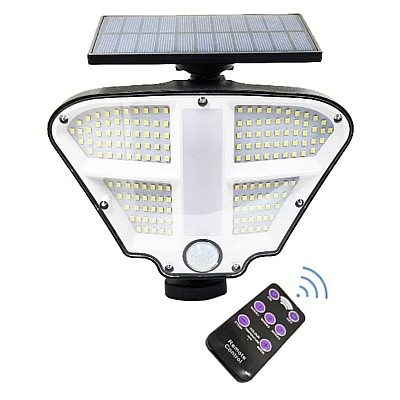 Lampa solara de perete ZB160 15 cu senzor de miscare si telecomanda