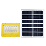 Proiector solar 100W GALBEN cu indicator de incarcare si telecomanda