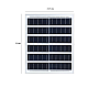 Proiector solar 100W GALBEN cu indicator de incarcare si telecomanda