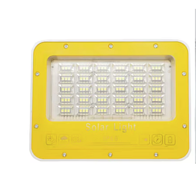 Proiector solar 100W GALBEN cu indicator de incarcare si telecomanda