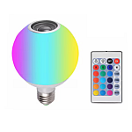 Bec Muzical cu Bluetooth control prin telecomanda 12 W E27 LED RGB HX 007